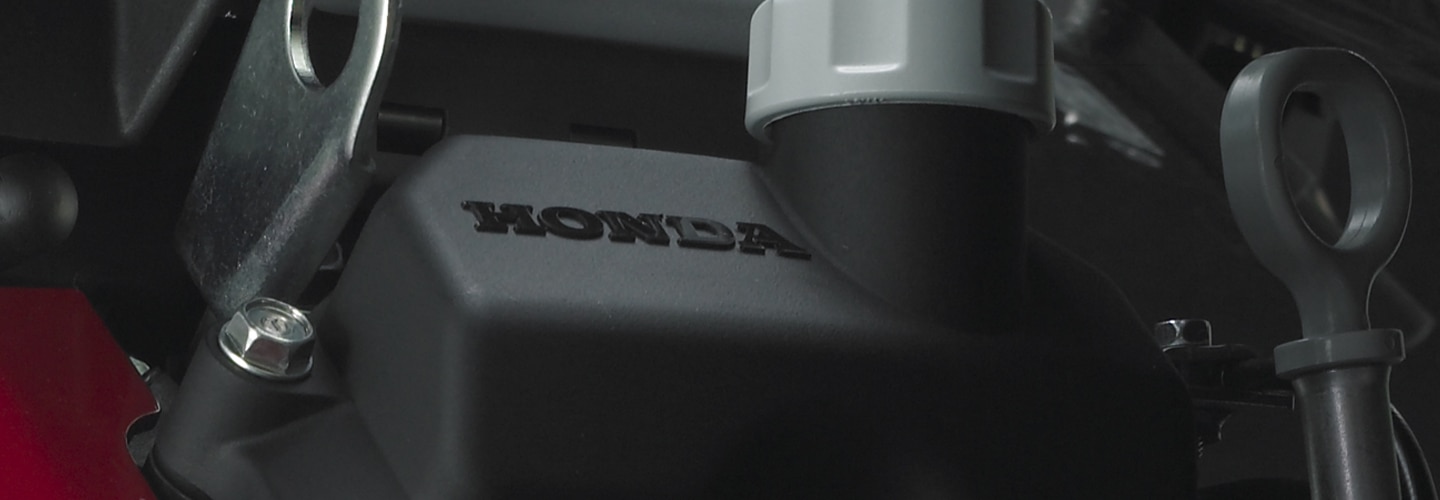 Close up of Honda engine model