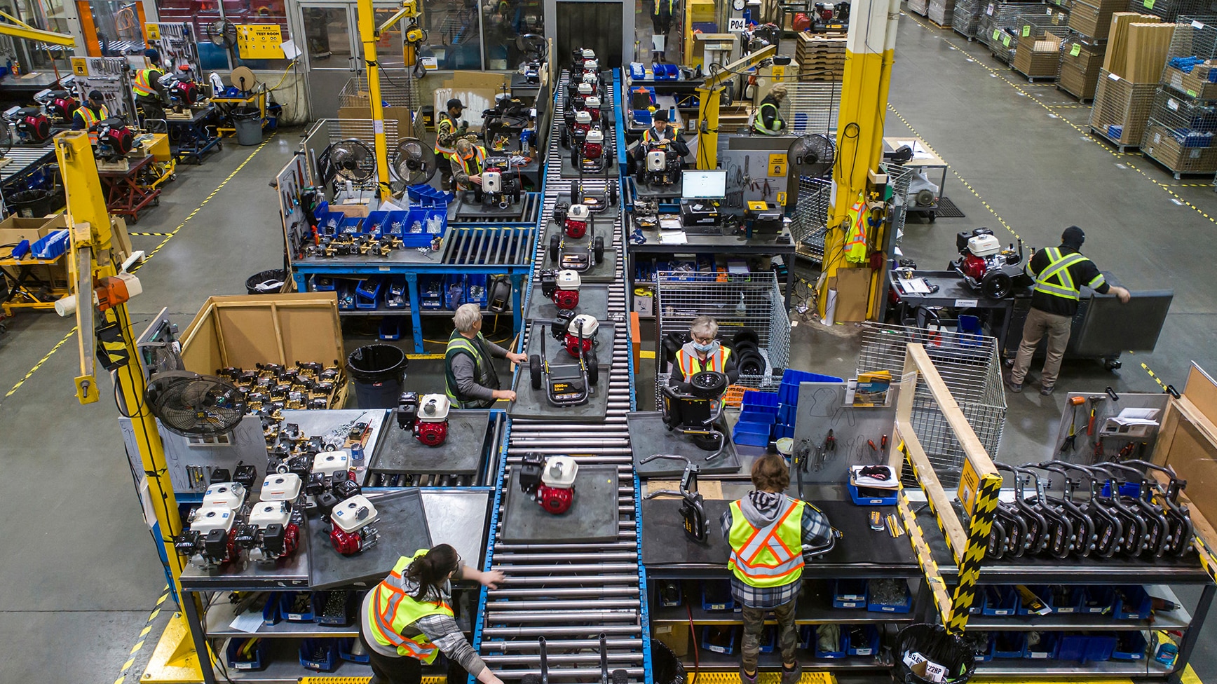 Image of a Honda Engine assembly line