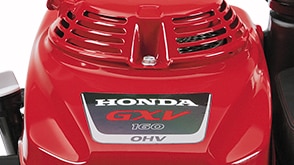Gros plan du moteur Honda GXV